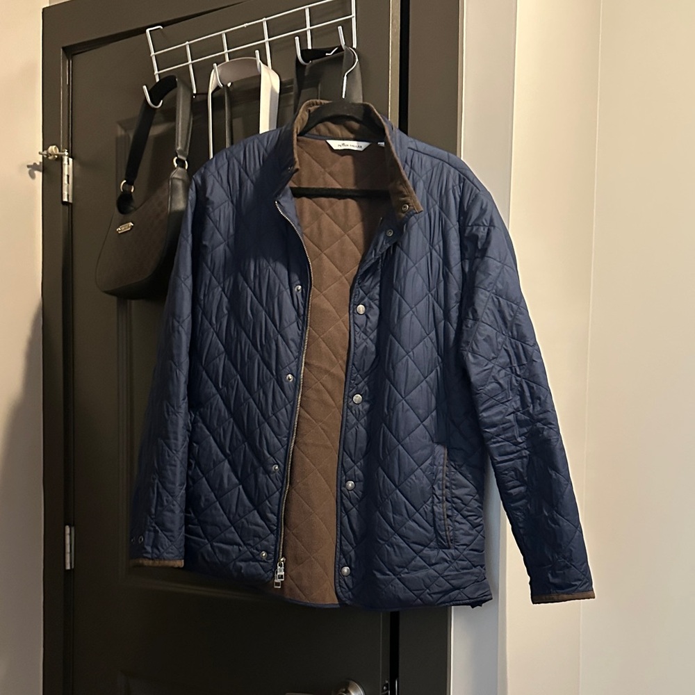 Peter Millar Men's Quilted Blue Jacket